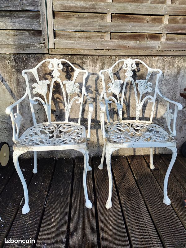 Chaise d'extérieur en alu (image 1)