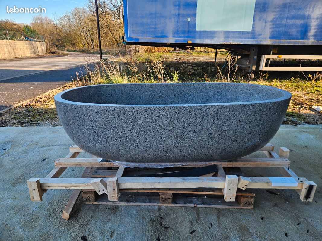 ❤️ Baignoire en pierre fabriquée à la main – Un choix prestigieux pour ceux qui veulent une pièce rare (image 3)