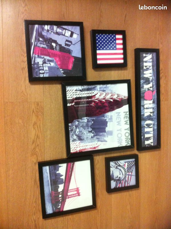 Ensemble de 6 tableaux New York (image 3)