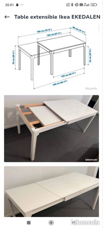 Table ikea ikadalen (image 1)