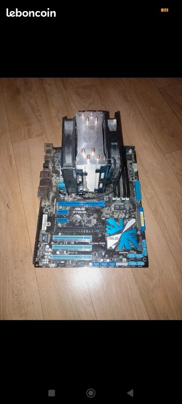 Carte mère ASUS P7P55D + Ventilad cooler master + Barrette Mémoire RAM DDR3 Corsair XMS3 2x4 (8gb) (image 1)