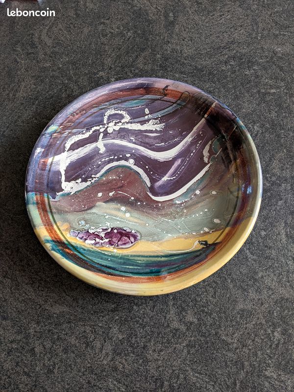 Assiette décorative céramique artisanale (image 1)