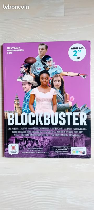 Manuel scolaire d'anglais BLOCKBUSTER seconde générale (image 1)