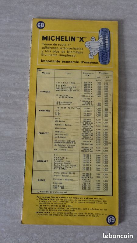 Wegenkaarten - CARTE MICHELIN N° 68 NIORT-CHÂTEAUROUX