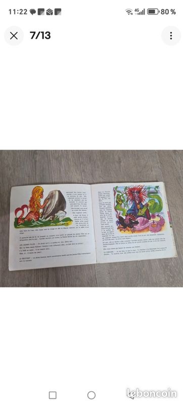 Lot de 5 très ancien 45 T , microsillon RONDES ,CONTES .... Des années 70 (image 7)