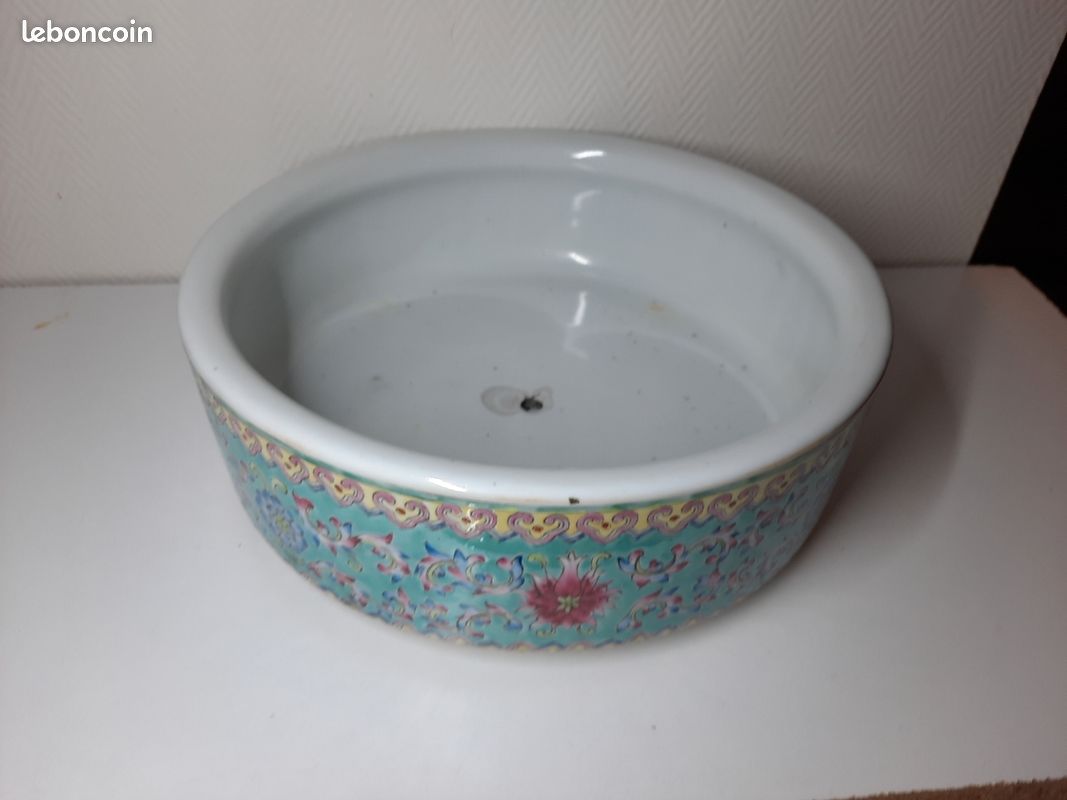 Ancienne Jardiniere Chinoise Porcelaine (image 10)