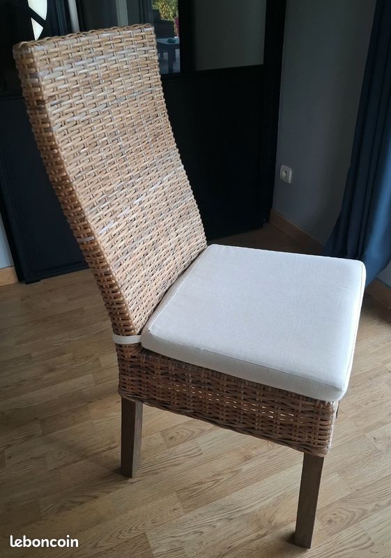 Chaises rotin (image 1)
