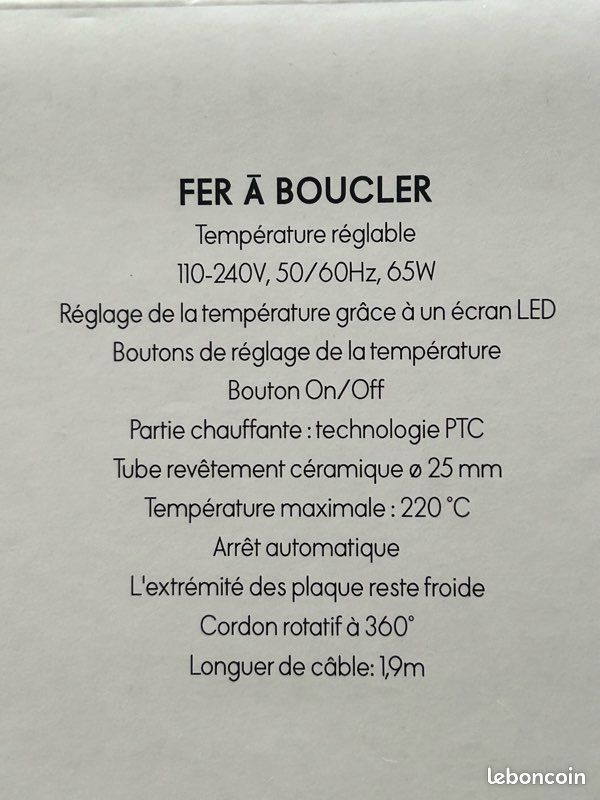 Fer à boucler (image 2)