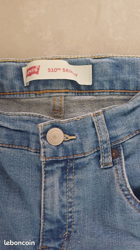 Lot De 2 Jeans Levi's 510 Skinny Taille 14 Ans - Occasion En Très Bon état