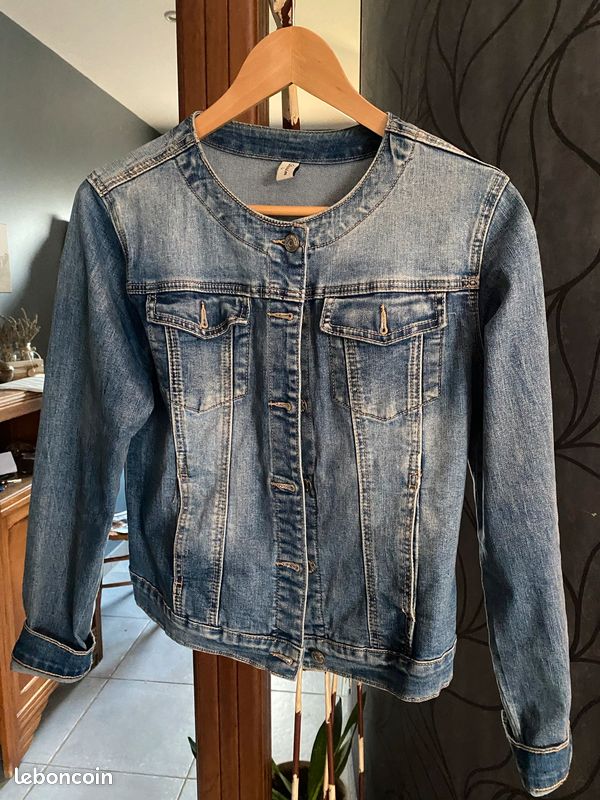 Veste en jeans M TBE (image 1)