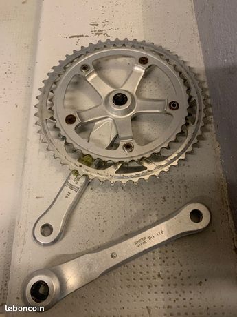 Ancien pédalier Suntour Cyclone 170 mm 5 boulons 144 BCD