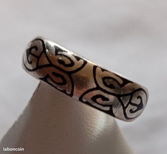 Bague anneau en argent massif 925 - Virenque Design - Taille 64 (image 1)