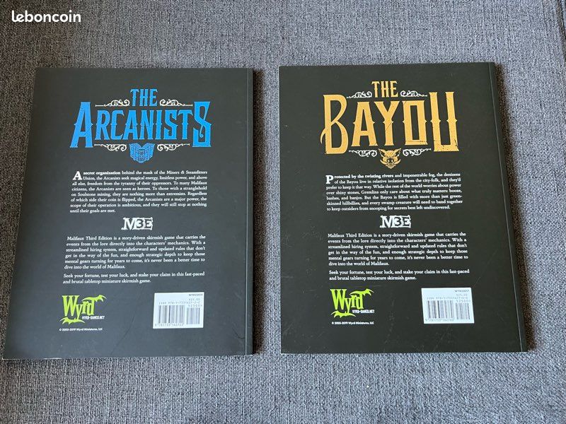 Malifaux livres et cartes de factions Bayou, Arcanistes (image 2)