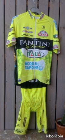 Giordana, Vini Fantini, maillot et cuissard, 2013, taille XL, plutôt L - Équipements vélos