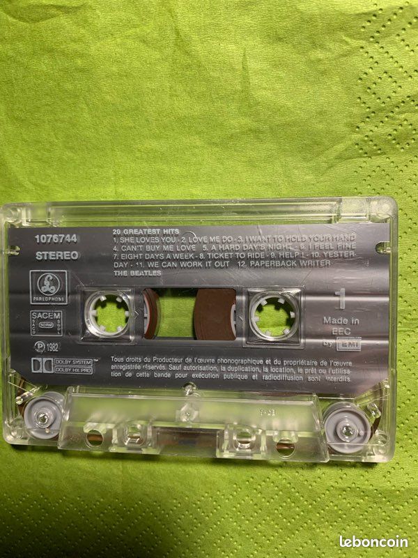 Cassette THE BEATLES 20 Greatest hits (image 2)