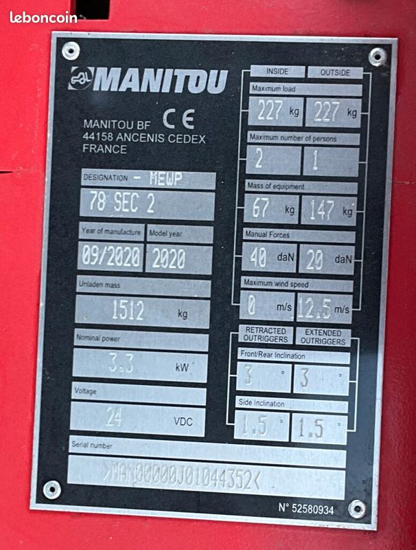 Manitou MANIACCESS 78 SEC (image 7)