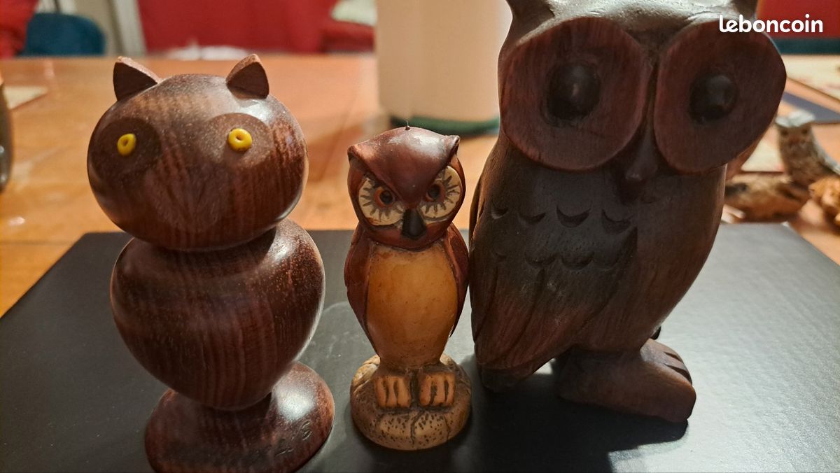 Chouette en bois (image 1)