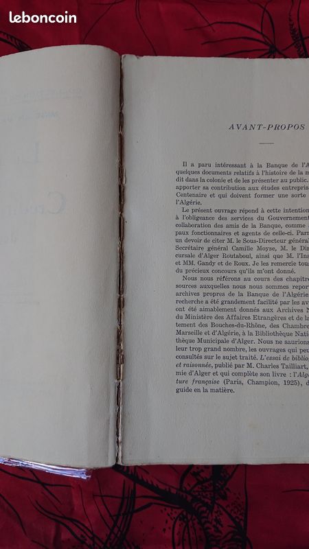 Rare ouvrage – La Monnaie et le Crédit en Algérie depuis 1830 – P. Ernest-Picard (1930) (image 4)