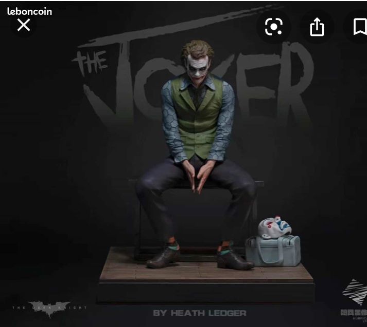 Thé joker statue résine 1/6 Heath ledger (image 1)