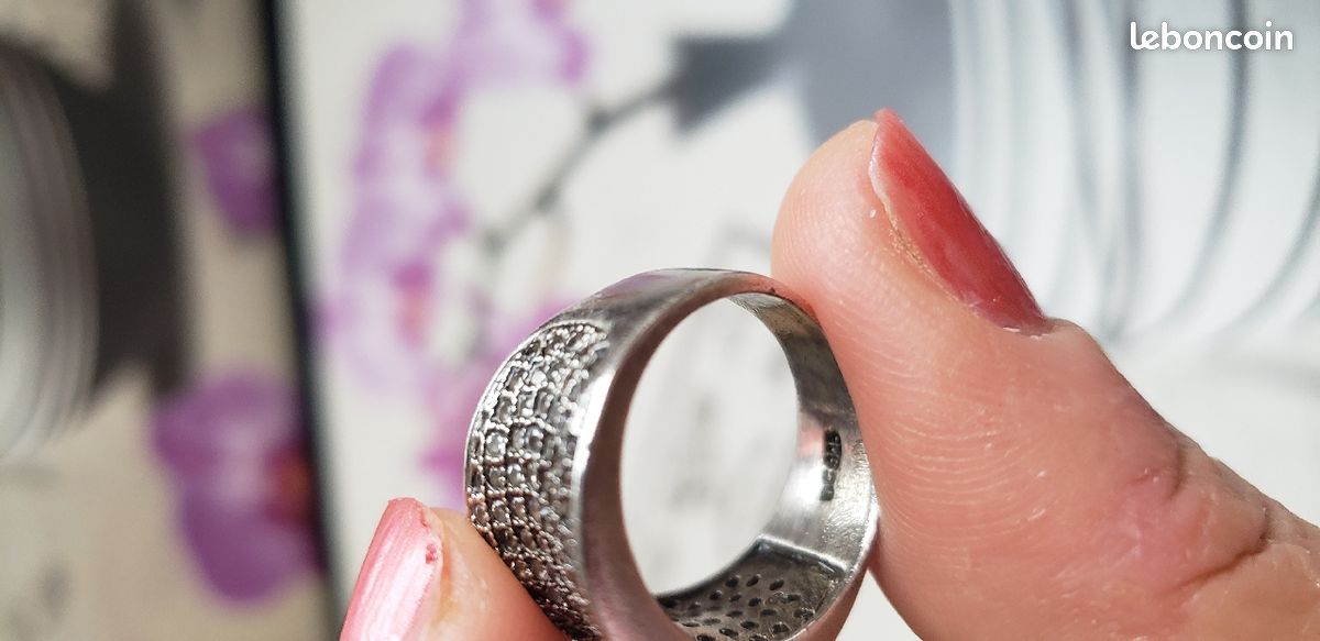 Belle bague en argent véritable (image 3)