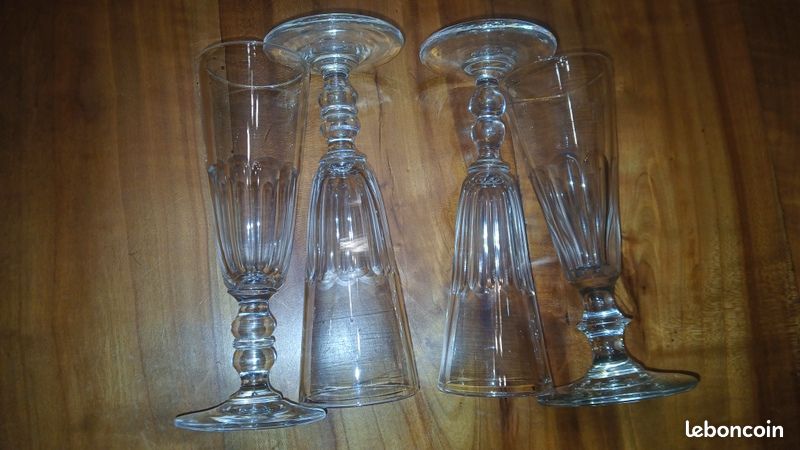 4 Flûtes à champagne cristal Baccarat (image 1)