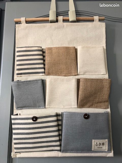 Vide poche en toile de jute (image 1)