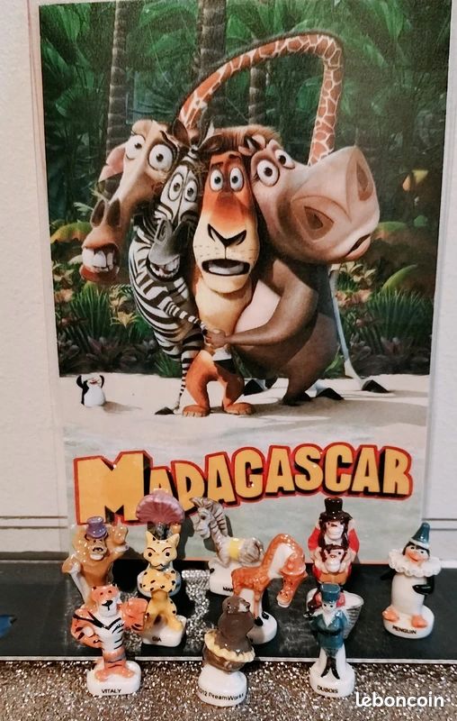 Série complète de 10 fèves "Madagascar3 " (image 1)