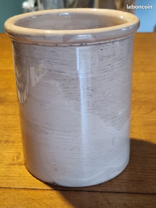 Pot ancien en faïence Creil et Montereau (image 2)