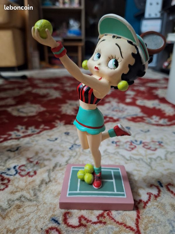 Figurine Betty Boop Vintage Au Micro - Style Pin-up - Encore Dans Son Emballage Plastique D'origine