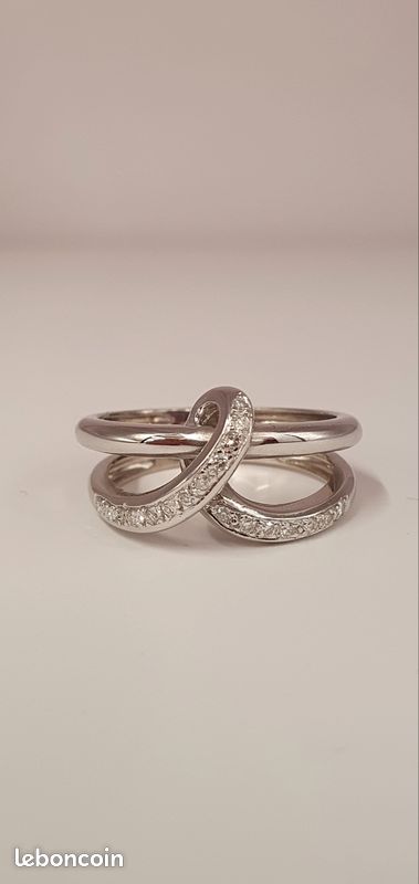 Bague Or 750/1000, Diamants (image 4)