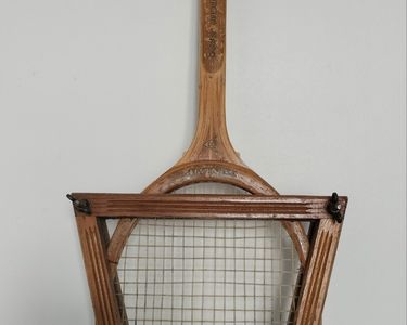 Ancienne Presse à Raquette De Tennis En Bois - Vintage - Fabriquée Au Japon - Objet Déco