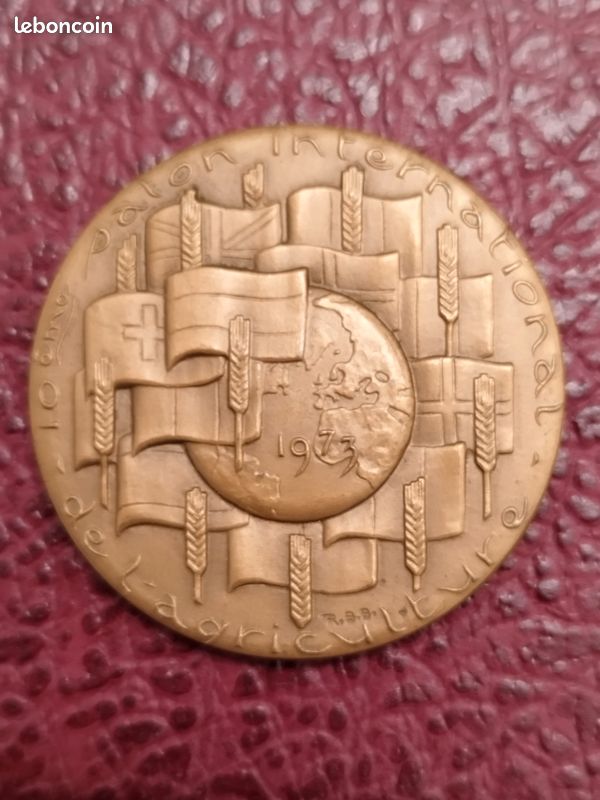 Médaille Bronze Concours Agricole Paris 1989 - Sculpteur BARON, Salon Agriculture