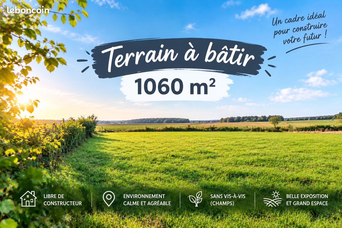 Terrain 1060 m² · à Busigny · 1 060 m² · 28 400 €