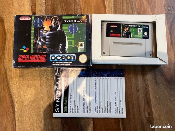 Syndicate Game Syndicate Super Nintendo SYNDICATE Nintendo SNES
