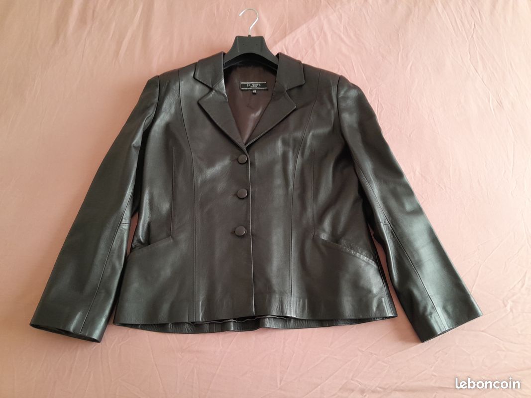 Veste en cuir femme 42 (image 1)