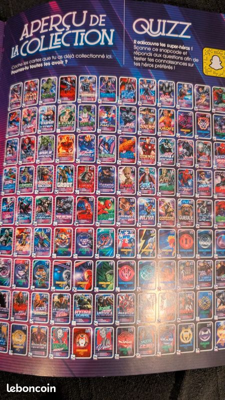 Album collector cartes Marvel (image 7)