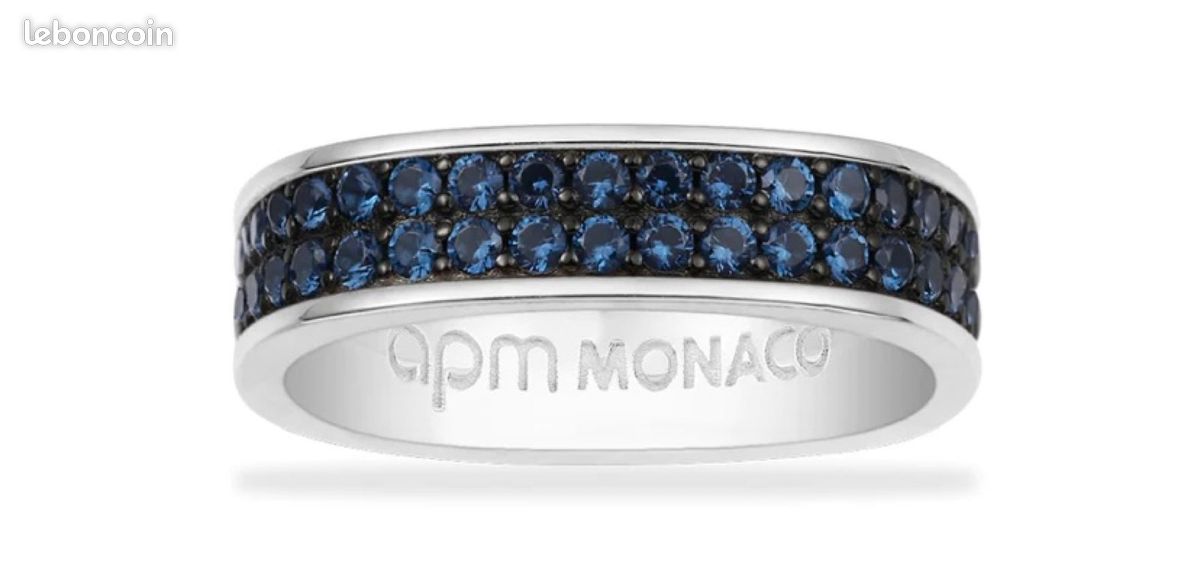 Bague apm Monaco bold bleue avec facture full set (image 4)