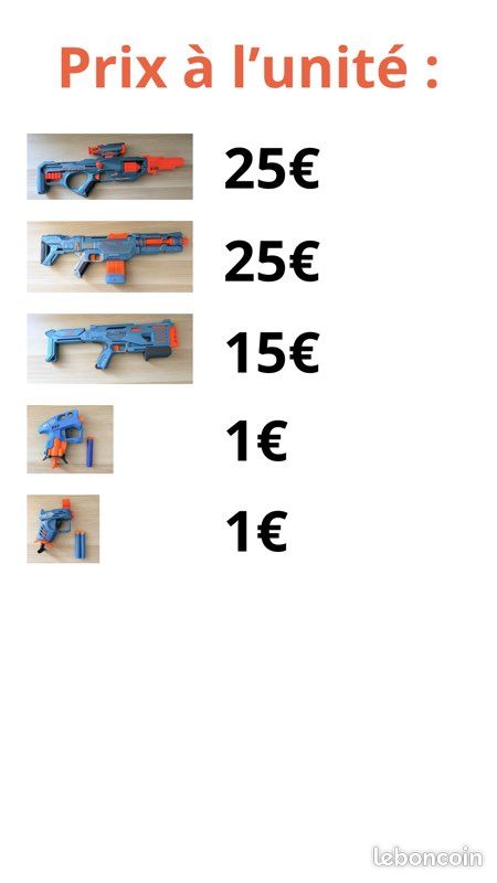 Pistolet nerf (image 1)
