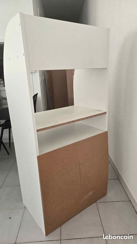 Meuble micro-ondes et rangements (image 3)