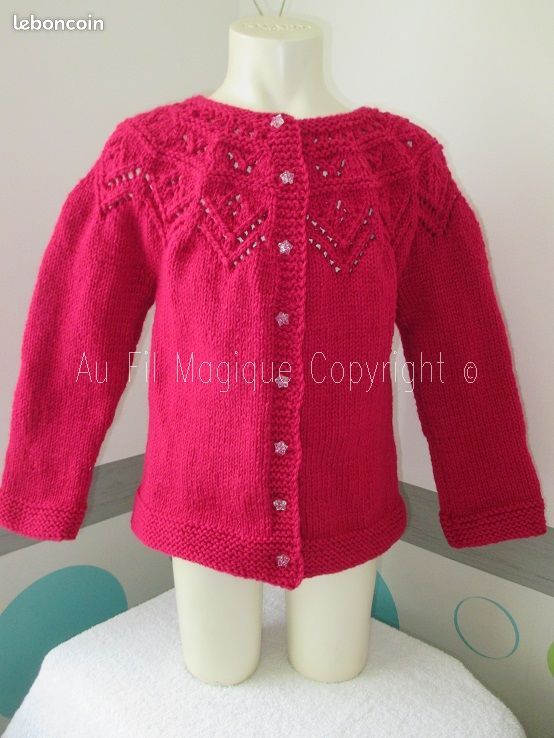 Gilet Anaelle - Bois de Rose Foncé - Kid mohair - Octobre Éditions