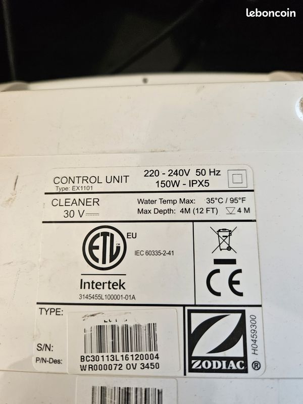Boîtier de commande Zodiac EX1101 – OV 3450 (image 3)