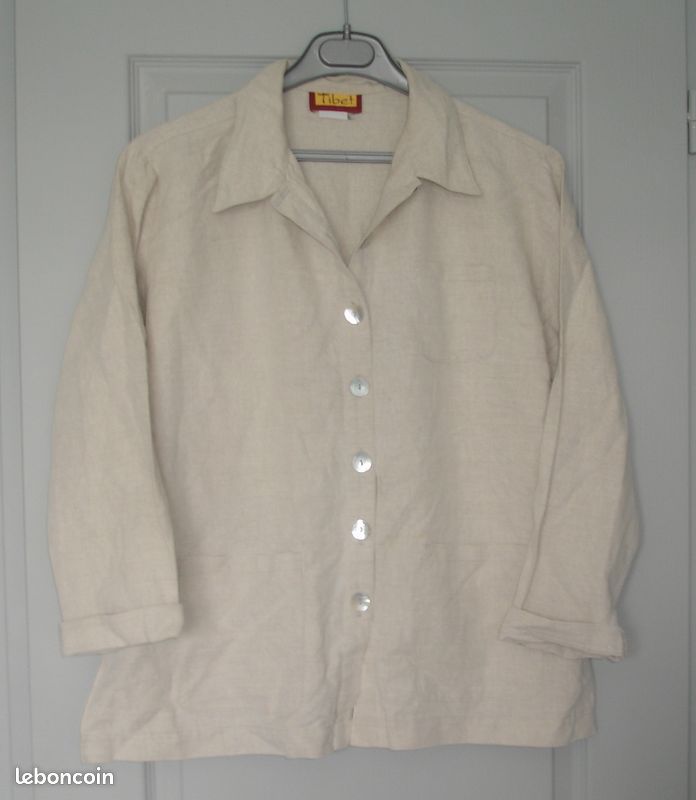 Veste femme beige neuf 44 tibet (image 1)