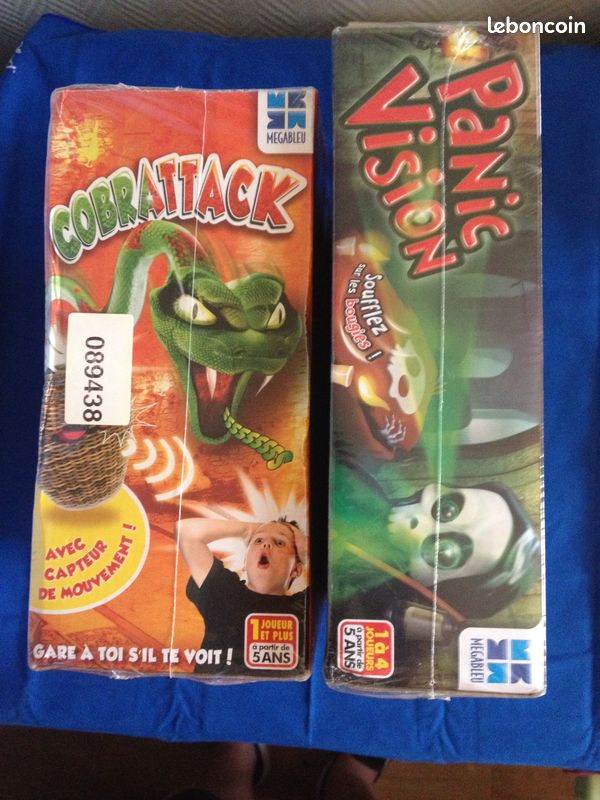Jeux de société 2 neuf sous blister 1 LOT= Cobrattack+Panic Vision (image 1)