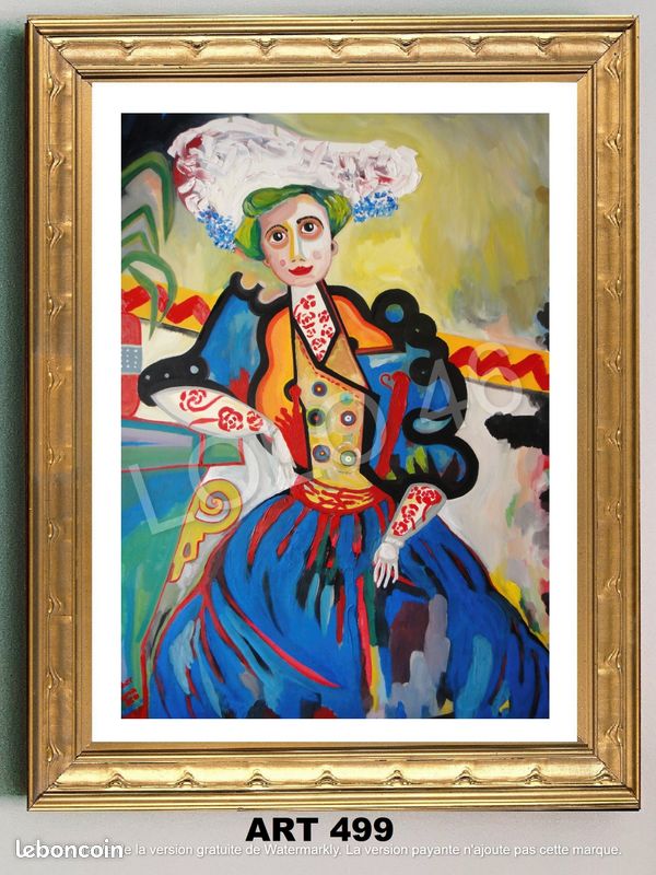10 tableaux de Amadeo de SOUZA-CARDOSO de 1914 à 1917. Reproductions. Art abstrait collages scrapbooking. PACK N°1 (image 4)