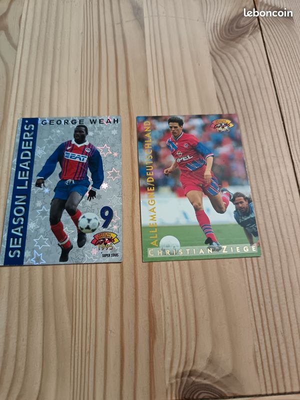 CARTE PANINI FOOTBALL CARD PREMIUM 1995 LEAGUE CHAMPIONS JAMES DEBBAH