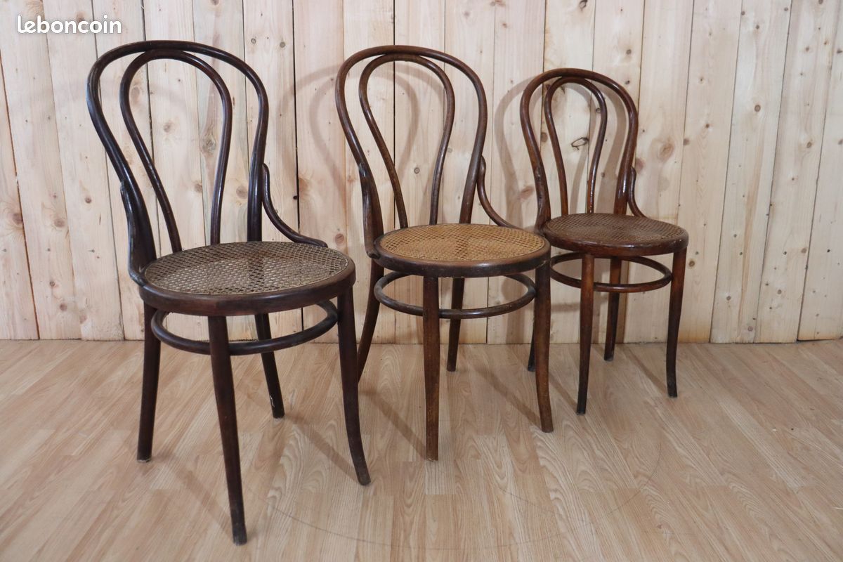 Série 6 chaises bistrot n°18 Thonet (image 3)