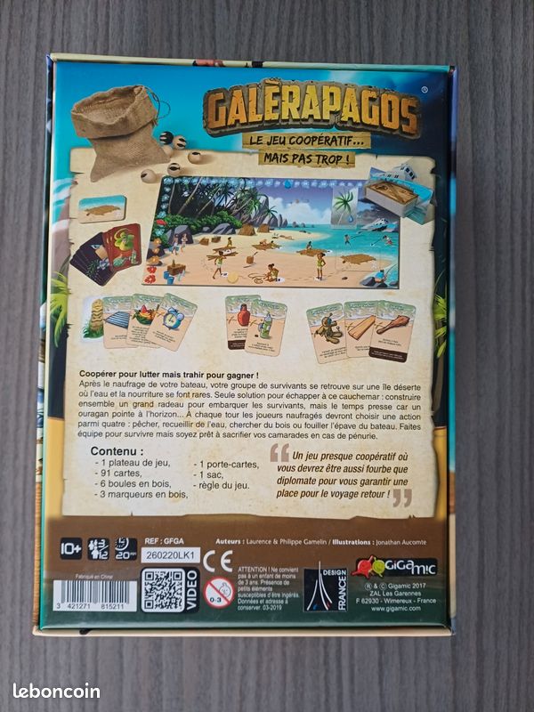 Jeu "galèrapagos" (image 2)