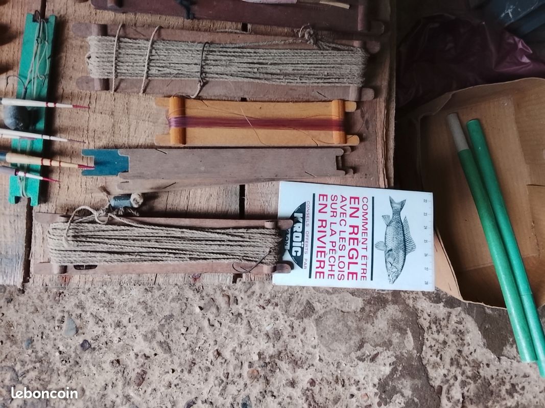 Lot De Matériel De Pêche Ancien - Équipement Vintage Pour Collection Ou Usage