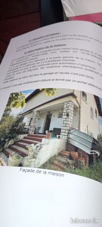 Immobilier maison étage plus garage