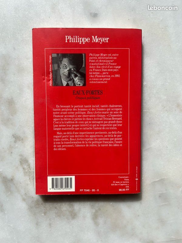 Philippe Meyer – Eaux-fortes (Croquis politiques) – Flammarion 1995 (image 3)